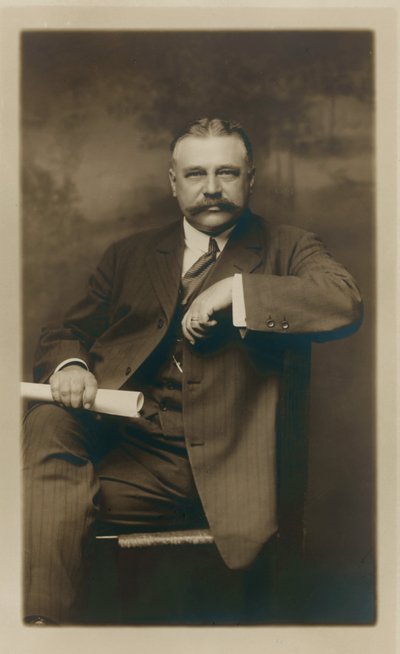 George Kessler. Formal Seated Portrait, Subject Facing Front by D.P. Thompson Studio